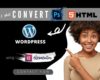 Convert PSD/HTML to WordPress/Wix
