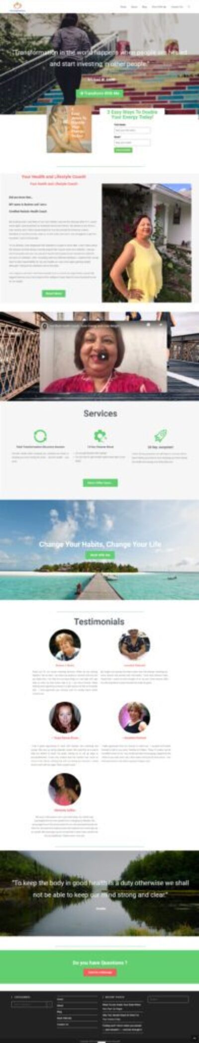 WordPress Website for Desiree